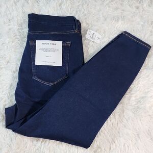 Good American Ultimate Skinny Dark Blue Skinny Jeans Brand New